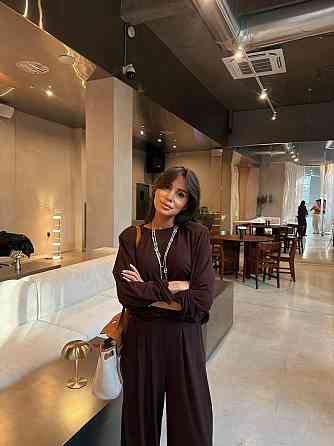 Женский стильный повседневный костюм из натуральной вискозы с плечиками. Шоколад, 42/44 Одесса