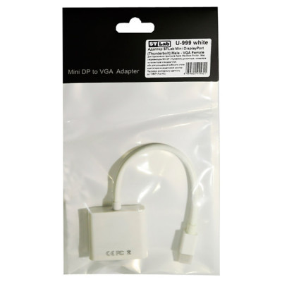 Переходник ST-Lab Mini DisplayPort (Thunderbolt) Male - VGA Female, 1080P (U-999 white) Винница - изображение 3