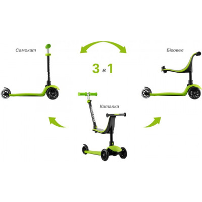 Самокат Miqilong Alamo Зелений (ALAMO-125-GREEN) Вінниця - фото 3