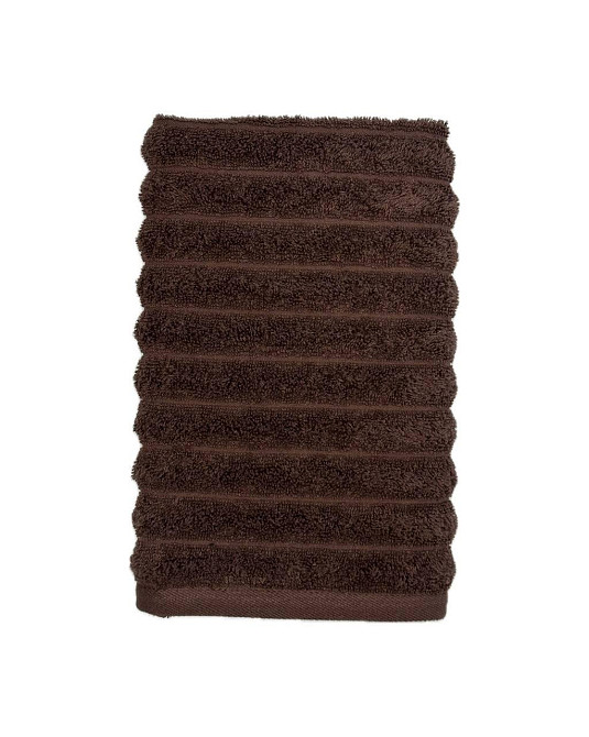 Рушник однотонний Ideal Textile Хвилі 40х60 см 450 г/м2 (56861075) Коричневий Чернівці - фото 1