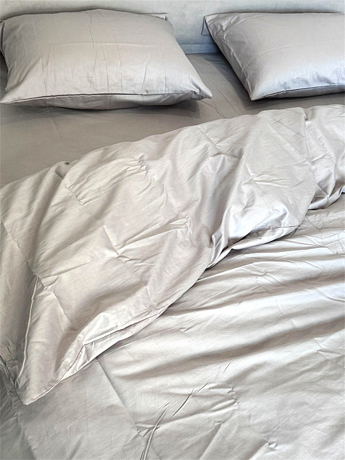 Ecotton Підковдра на блискавці Ecotton Євро двоспальний 210х220 см сатин із бавовни однотонний Коломия - фото 1