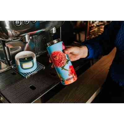 Термокружка Kambukka Etna 500 мл блакитний з квітами (11-01044) Винница