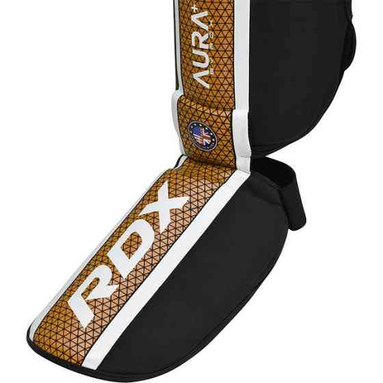 Захист гомілки та стопи RDX SHIN INSTEP AURA PLUS T-17 Black Golden XL Каменское