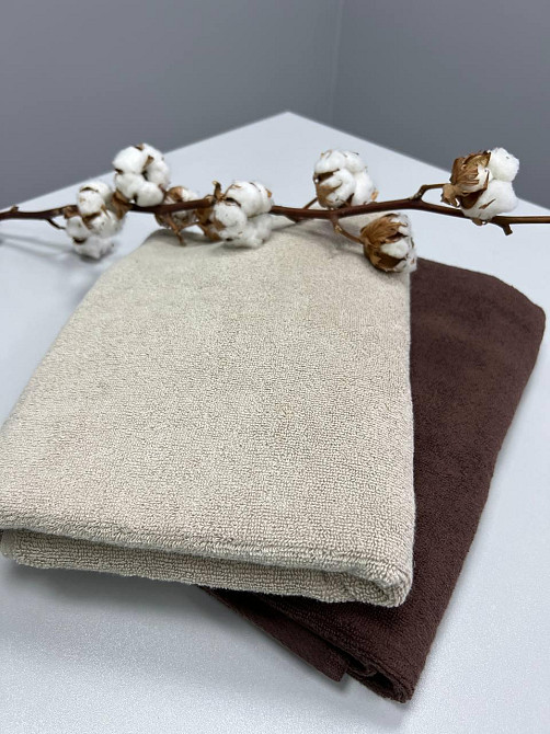 Полотенце банное Ideal Textile махровое 70х140 см 450 г/м2 Бежевий 1 шт Черновцы - изображение 6