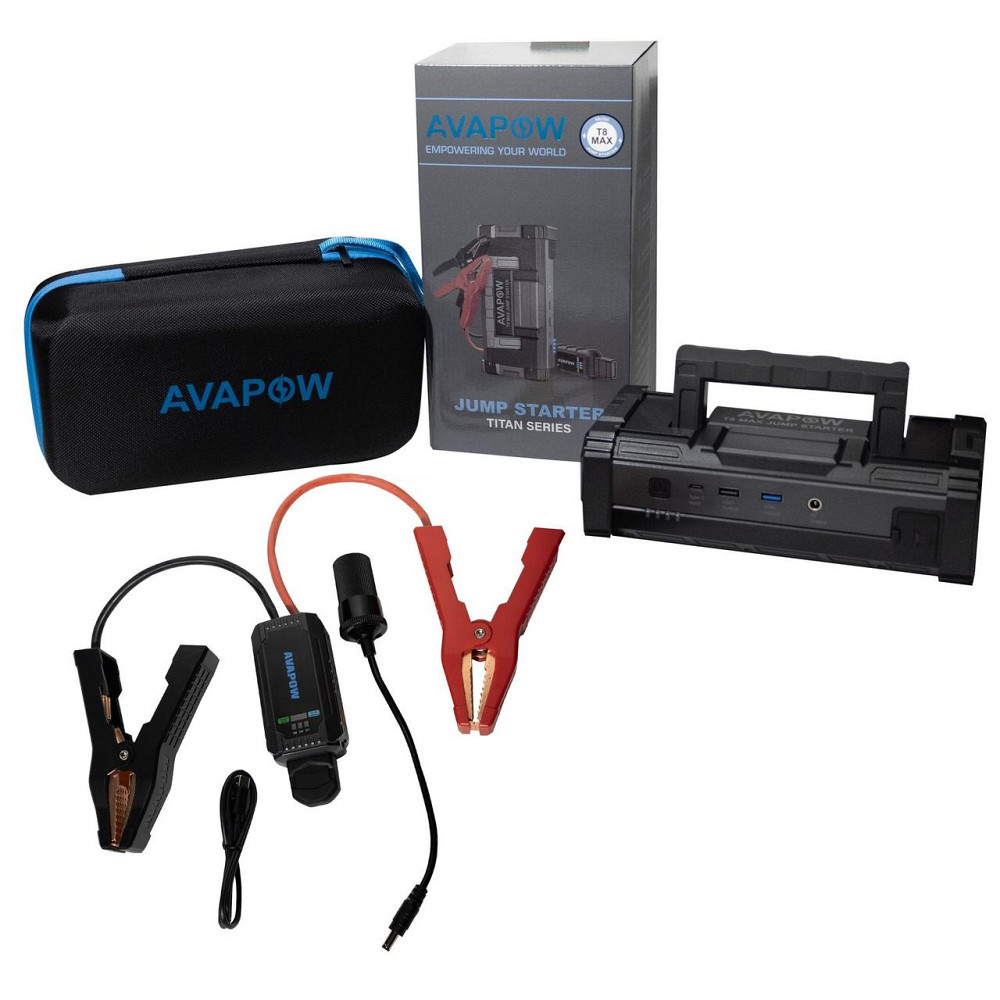 Пусковий пристрій Jump Starter для авто AVAPOW A68/T8 MAX (6000A) 88,80Wh/24000mAh Київ - фото 9
