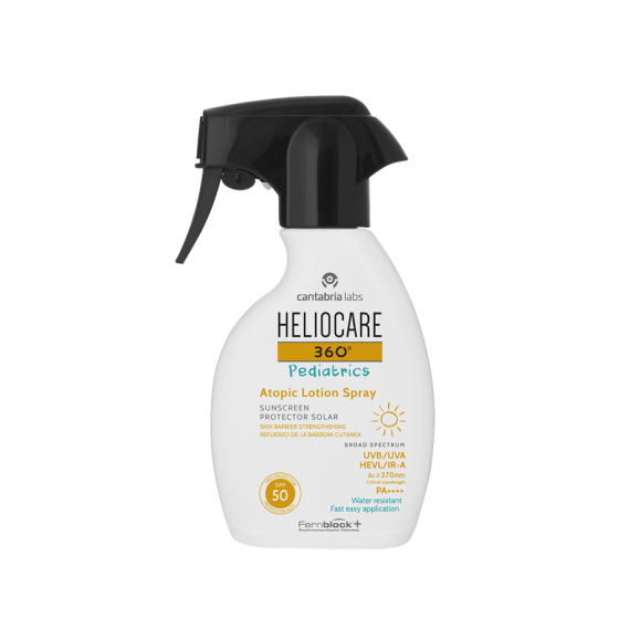 Дитячий сонцезахисний спрей для атопічної шкіри SPF 50 HELIOCARE 360º Pediatrics ATOPIC LOTION Spray CANTABRIA, 250 мл Дніпро