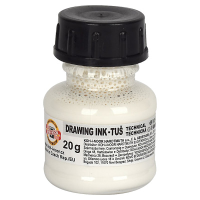Тушь для черчения Koh-i-Noor 20г белая (1417001) Винница - изображение 1