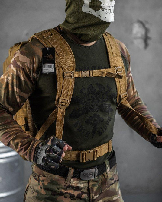 РЮКЗАК ТАКТИЧЕСКИЙ 2Е, 45Л, LASER CUT cayot  НШ6325 Одесса - изображение 4