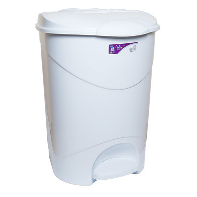 Контейнер для сміття Irak Plastik Bella №3 з педаллю білий 30 л (4565) Вінниця - фото 1