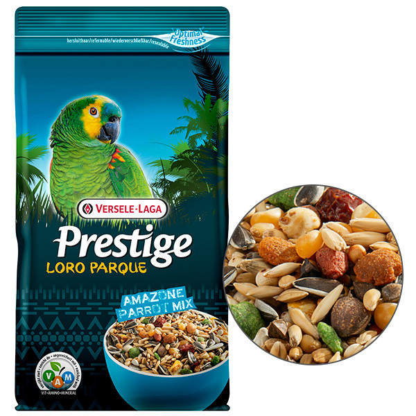 Versele-Laga Prestige Loro Parque Amazone Parrot Mix ВЕРСЕЛЕ-ЛАГА ПРЕСТИЖ ЛОРО ПАРК АМАЗОНСКИЙ ПОПУГАЙ полнорационный корм для южноамериканских средни Киев - изображение 1