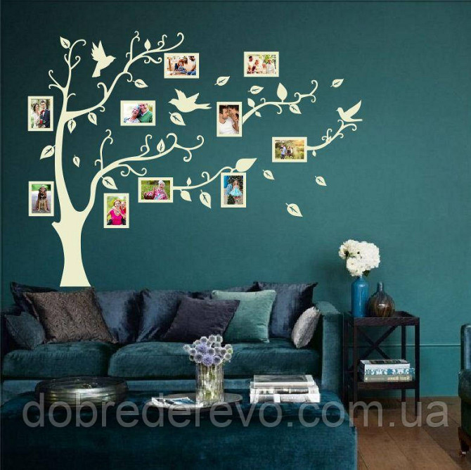 Родовое дерево📷 birds 2 дерево на 10 фото рамок пртицы Вижница - изображение 2