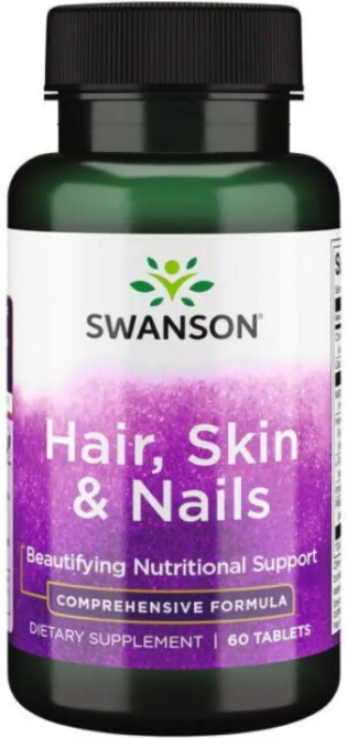 Вітаміни шкіра волосся нігті Swanson Hair Skin Nails 60 таб Київ - фото 3