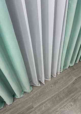 Шторна тканина із колекції "Bruno" Туреччина колір фісташковий 958ш Київ