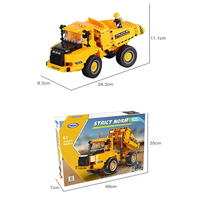 Конструктор ігровий.Дитячий Самоскид Будівельна техніка 545 деталей Кам'янець-Подільський - фото 3