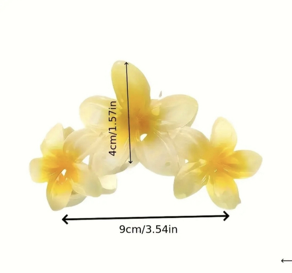Заколка-крабік квітка 9 см Смела - изображение 4