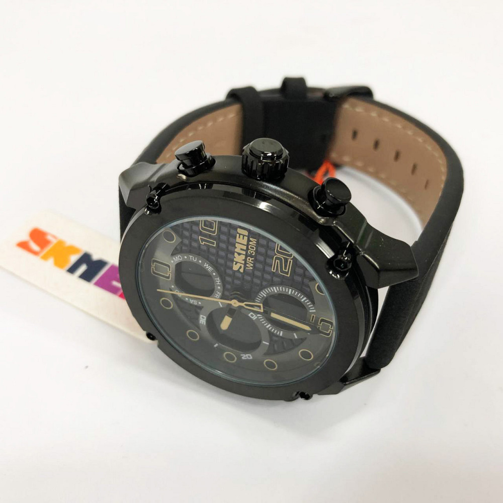 Часы тактические противоударные SKMEI 1975LBKBK, Тактические военные часы для ЗСУ Армейские топ QR-29 Львов - изображение 1