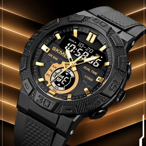 Годинники наручні SKMEI 1881GDBK, ЗОЛОТО-ЧОРНИЙ, 10276 Дніпро