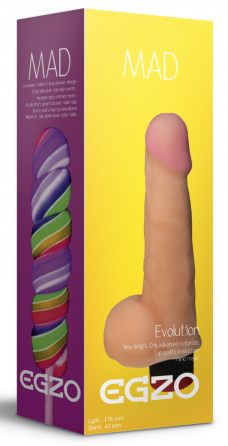 Вібратор EGZO Ciberskin V004 ( 17,6 см х 4,2 см ) Sex Aura Київ