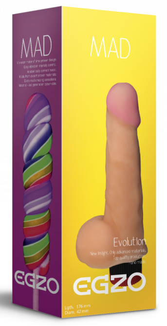 Вибратор EGZO Ciberskin V004 ( 17,6 см х 4,2 см ) Sex Aura Киев - изображение 5
