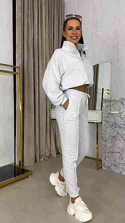 Женский плюшевый прогулочный костюм двойка из велюра Меланж, 50/52 Одесса