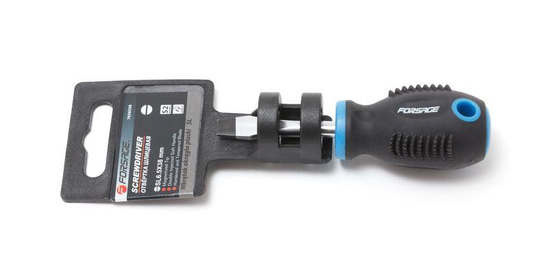 Викрутка магнітна «Profi» S2 SL6.5х38мм, в пластиковому утримувачі Одеса - фото 1