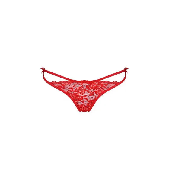 Трусики на зав'язочках з боків Passion Exclusive WARDA THONG S/M, red Львів