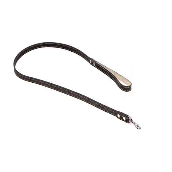 7571 Повідець 25мм"КЛАСИК" шкіряний подвійний (1.15 м) Вінниця