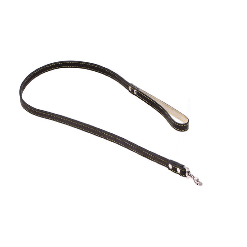 7571 Повідець 25мм"КЛАСИК" шкіряний подвійний (1.15 м) Вінниця - фото 1