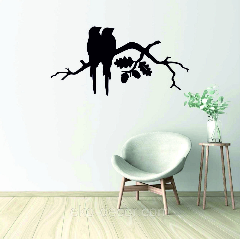 Декоративное настенное Панно «Две птички на ветке», Декор на стену Киев - изображение 2