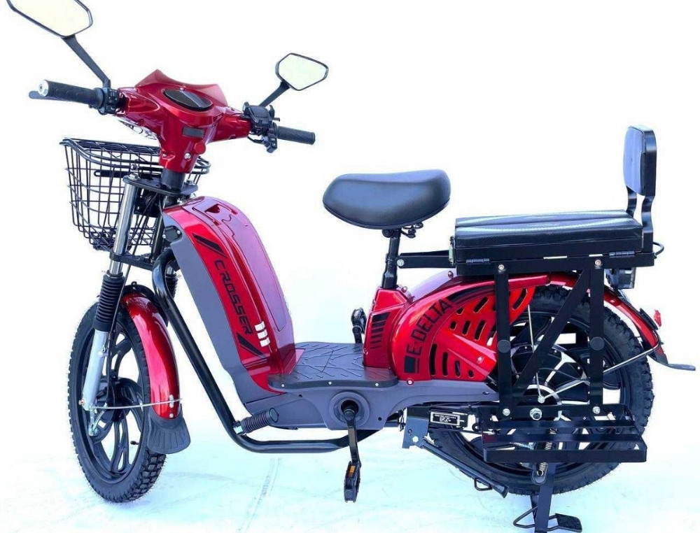 ХІТ! Електровелосипед Crosser E-Delta (800W, 60V, 15Ah,) - Червоний. Харків - фото 3