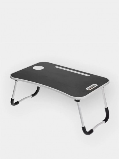 Портативний складаний столик для ноутбука і планшету (чорний) з ручкою Вінниця - фото 2