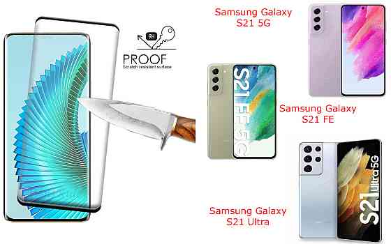 Захисне скло HyperGlass Pro для Samsung Galaxy S21 5G, S21 FE, S21 Ultra – максимальна чутливість та захист Київ