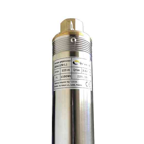 Насос свердловинний з підв, стійк, до піску 3″ OPTIMA 3SDm2,5/30 1,1 кВт 124м +пульт+кабель 15м NEW Тернопіль