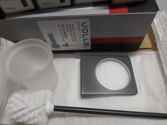 Підвісний йоржик для унітаза VOLLE SOLO чорний Київ