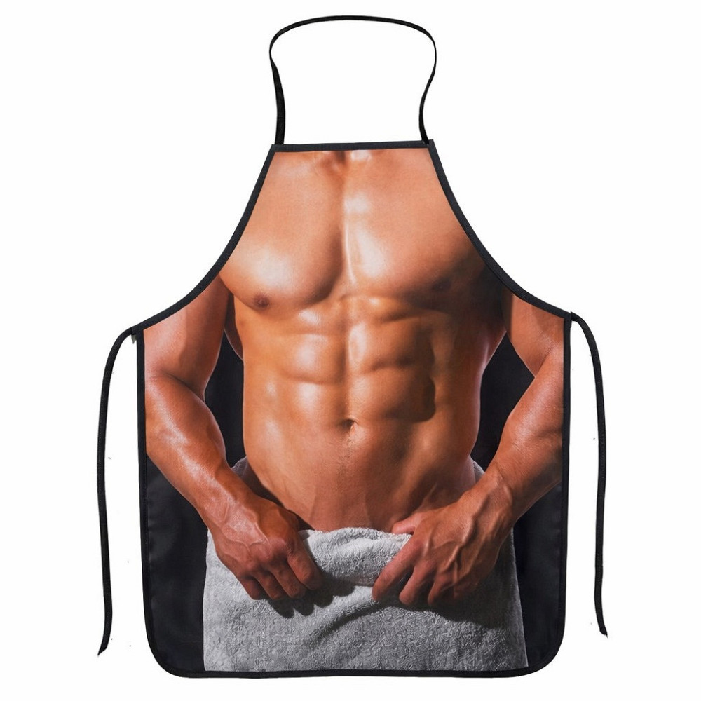 Фартух з приколом чоловік з рушником 80 на 60 см різнобарвний Київ - фото 4