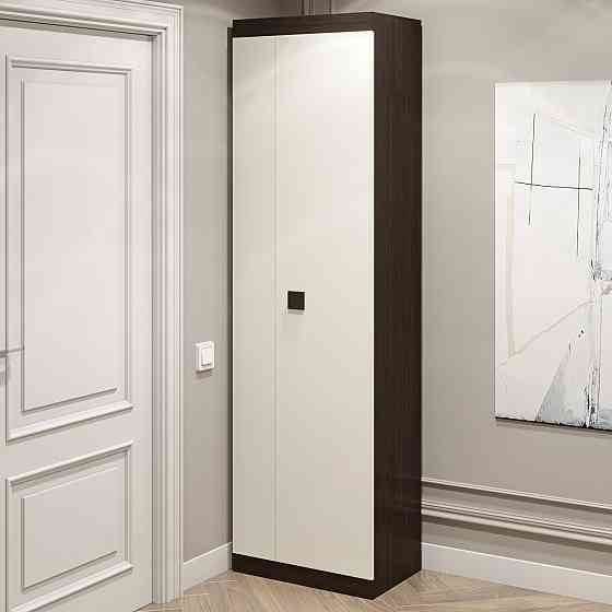 Шкаф распашной Эверест Соната-600 венге темный + белый (DTM-2309) Днепр