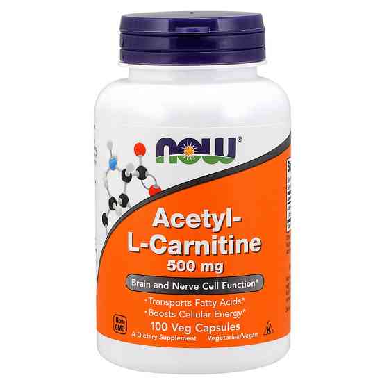Ацетил-L-Карнитин NOW Acetyl-L-Carnitine 500 mg 100 caps Луцк