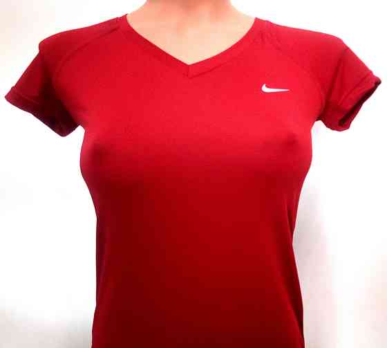 Женская футболка Nike Air красная  p.S(44) Сумы