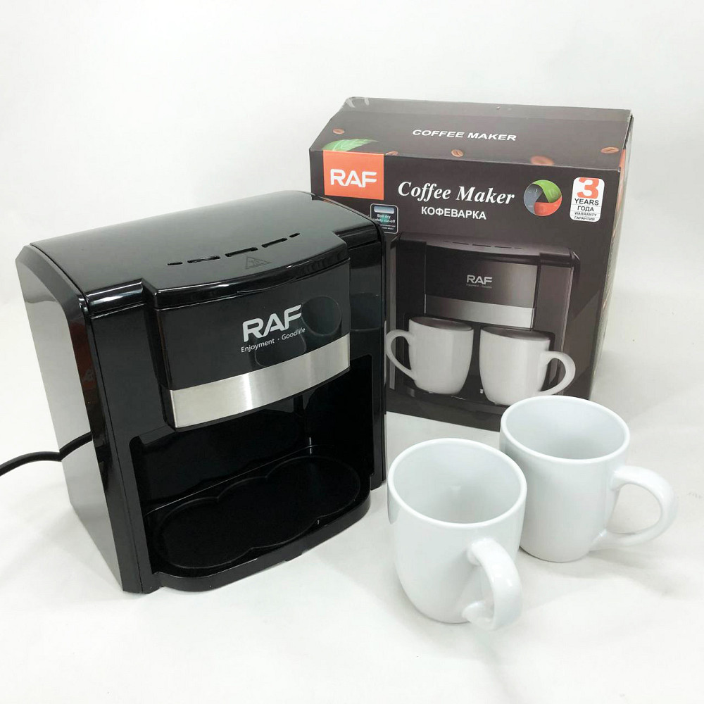 Крапельна кавоварка з автовідключенням RAF, Крапельна компактна кавоварка для дому FS-94 Львів - фото 9
