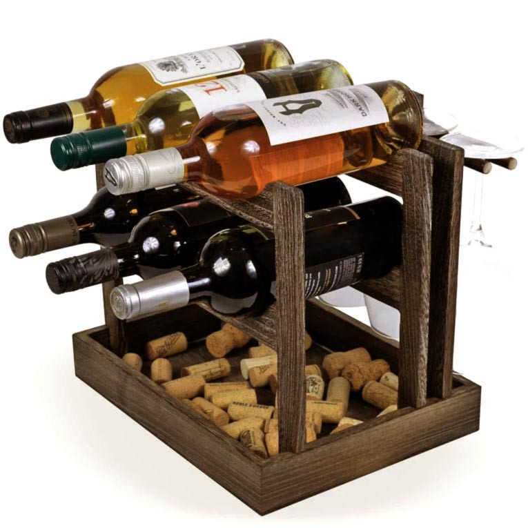 Настільна винна полиця "Дерсон" капучино Миколаїв - фото 1