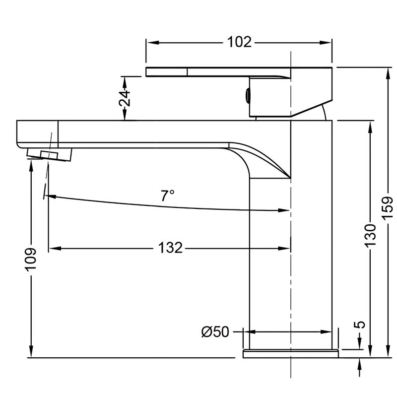 Смеситель для умывальника Koer KB-10030-05 (KR5425) с надежной конструкцией Харьков - изображение 5