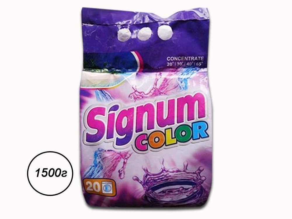 Стиральный порошок универс. 1500г ТМ SIGNUM Solmir Киев - изображение 1
