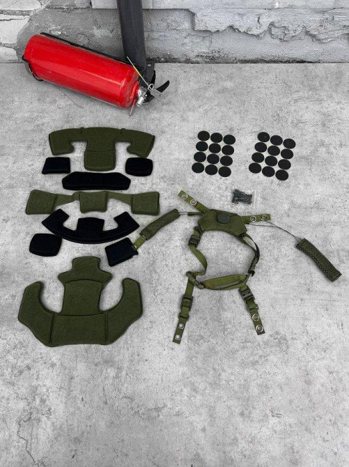 Комплект подушок і підвісна система на бойову каску Одеса - фото 1