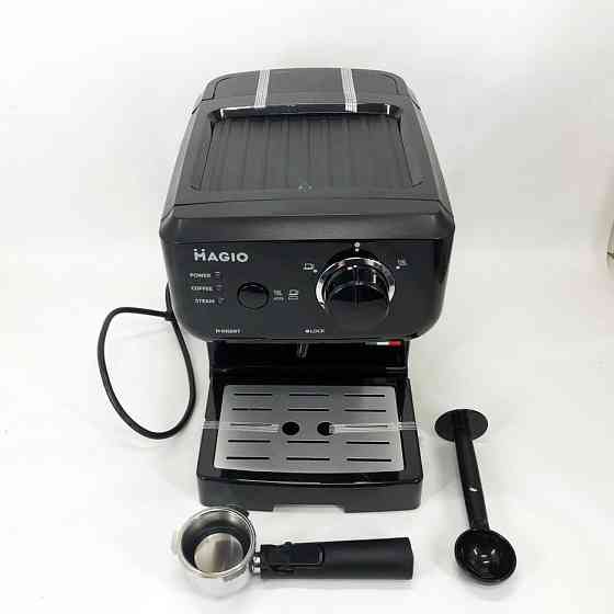 Домашние кофеварки MAGIO MG-962 1140 Вт, Кофеварка эспрессо компрессионная, Кофеварка на две чашки LP-10 Львов