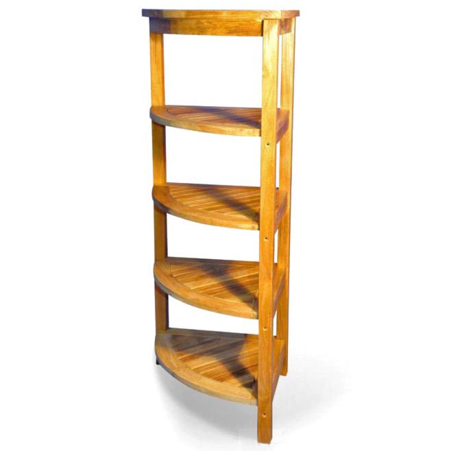 Стеллаж угловой для ванной 