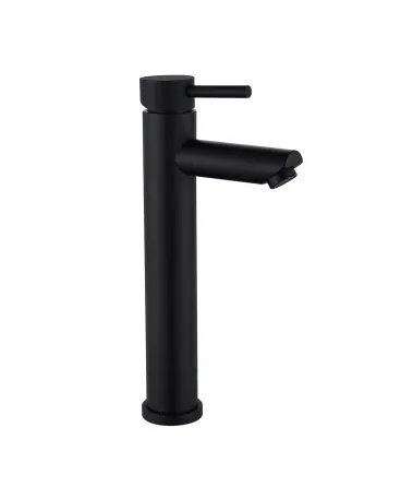Смеситель для умывальника высокий WEZER EKO11A-01-BLACK черный Киев