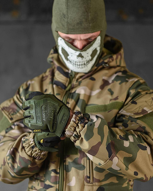 Тактический мужской костюм Rehydration ВТ6393 SoftShell (куртка и штаны) Мультикам XXL Винница - изображение 7