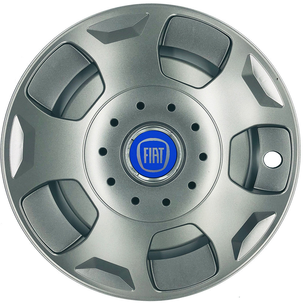 Автомобільні модельні ковпаки R15 Fiat (синій) 342 4шт, SJS, сріблясті Вінниця - фото 1
