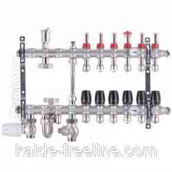 Колектор нижнє підключення 1012 нержавіюча сталь в зборі на 7 виходів Харків