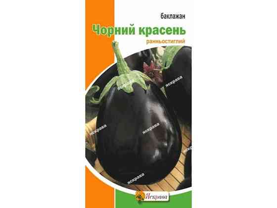 Баклажан Чорний красень (20 пачок) 0,3г ТМ ЯСКРАВА Київ